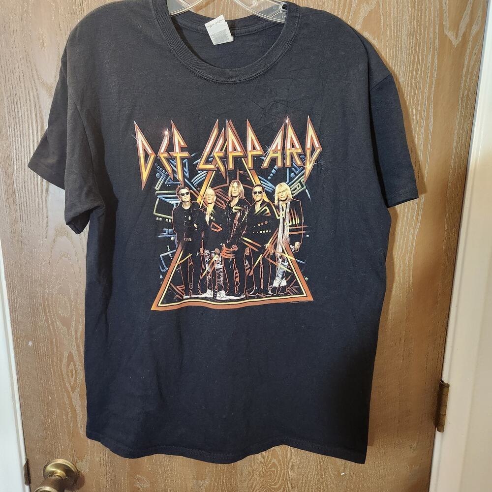 Def Leppard Tour 2018 100% Cotton T-Shirt Men's Large